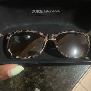 Dolce & Gabbana Leopard Print Sunglasses